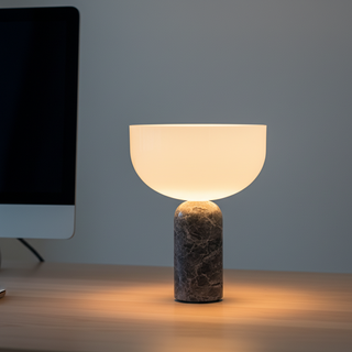 Elegant Marble Rechargeable Table Lamp