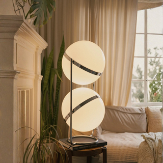 Sculptural Modern Chrome Floor Lamp