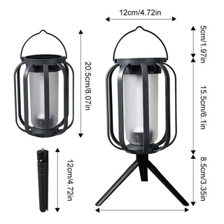 Solar-Powered Outdoor Tripod Lantern