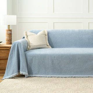 Mocha Textured Sofa Throw