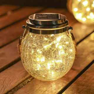 Solar Glass Outdoor Garden Lights (4-pack)