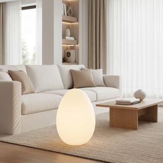 Modern Sculptural  Oval LED Floor Lamp