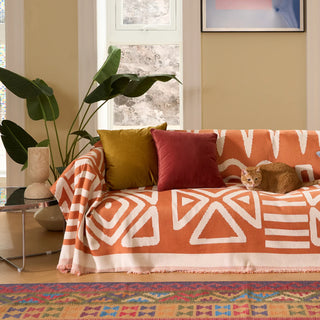 Geometric Sofa Cover - Colourful, Washable & Pet-Friendly