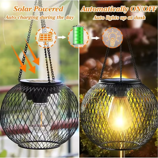 Solar Outdoor Lantern With Automatic Dusk Sensor