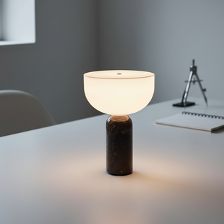 Elegant Marble Rechargeable Table Lamp