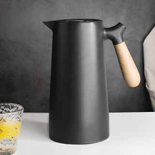 Scandinavian Insulated Carafe with Wooden Handle