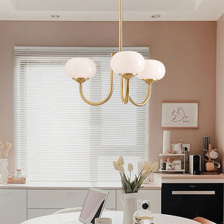 Modern 3-Light Globe Chandelier