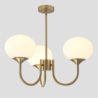 Modern 3-Light Globe Chandelier