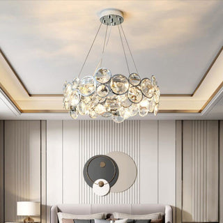 Modern Crystal Ring Chandelier Ceiling Light