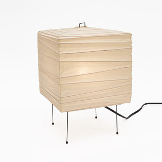 Japandi Table Lamp with Paper Shade