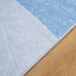 Modern Abstract  Blue Rug