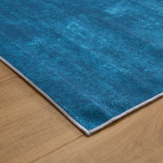 Modern Abstract  Blue Rug