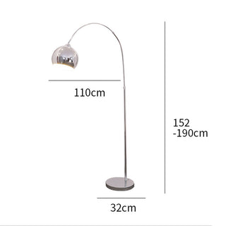 Bauhaus Inspired Modern Floor Lamp - Minimalist Chrome Standing Light