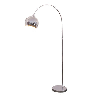 Bauhaus Inspired Modern Floor Lamp - Minimalist Chrome Standing Light