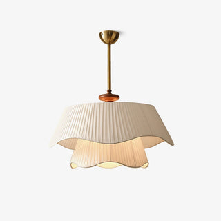 Modern Bellevue Pendant Light With Wood Details.
