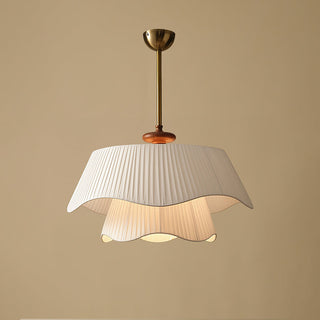 Modern Bellevue Pendant Light With Wood Details.