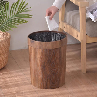 Nordic Style Wood Trash Bin