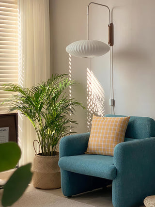 Walnut Arm Modern Wall Light