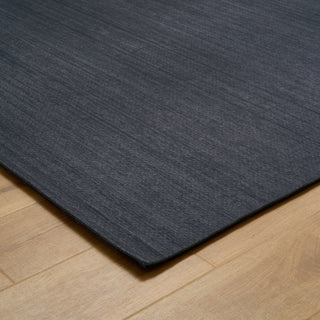 Modern Black Washable Rug