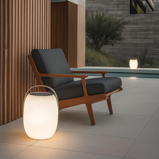 Portable Solar Terrace Lamp With LED Light