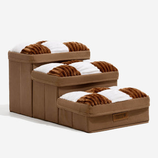 Stylish Dog Stairs with Hidden Storage