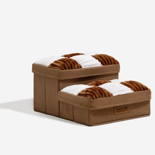 Stylish Dog Stairs with Hidden Storage