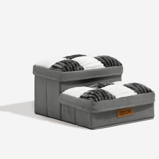 Stylish Dog Stairs with Hidden Storage