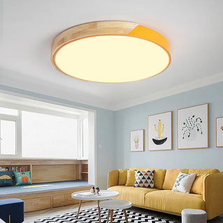 Modern Color LED Ceiling Light – Round