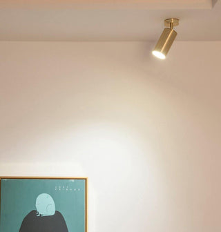 Modern Brass Wall Spotlight