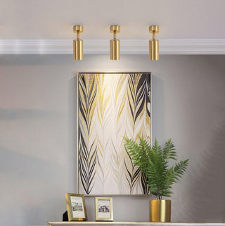 Modern Brass Wall Spotlight