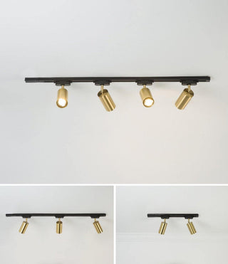 Modern Brass Wall Spotlight