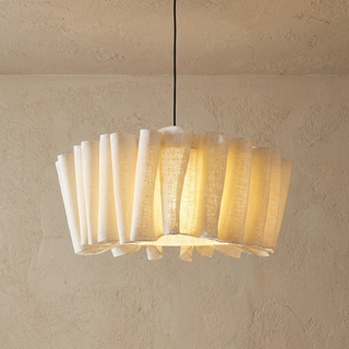 Nordic Chandelier with Fabric Shade
