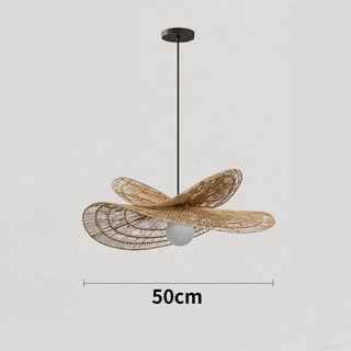 Woven Rope Petal Pendant Light