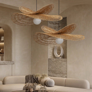 Woven Rope Petal Pendant Light