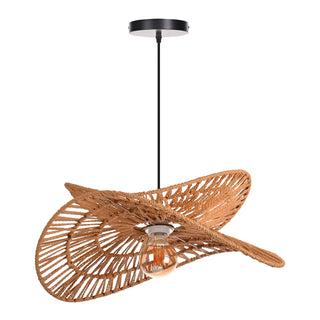 Woven Rope Petal Pendant Light