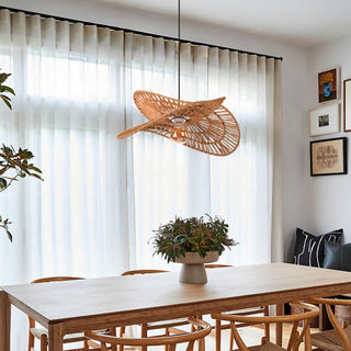 Woven Rope Petal Pendant Light