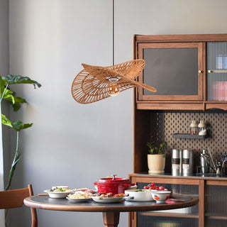 Woven Rope Petal Pendant Light