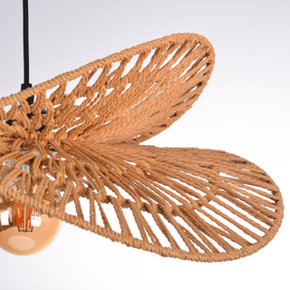 Woven Rope Petal Pendant Light