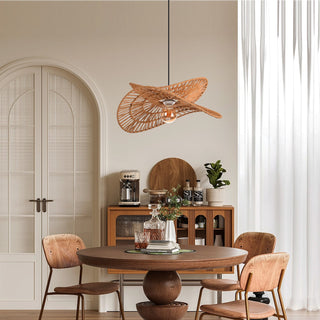Woven Rope Petal Pendant Light