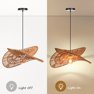 Woven Rope Petal Pendant Light