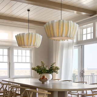 Nordic Chandelier with Fabric Shade