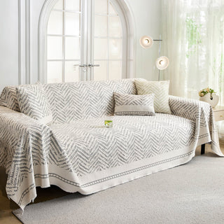 Washable Chevron Sofa Cover