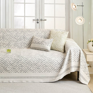 Washable Chevron Sofa Cover