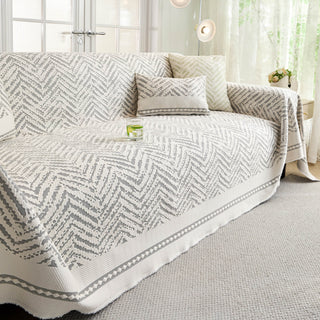Washable Chevron Sofa Cover