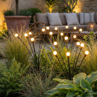 Solar Firefly Garden Lights With Flexible LED Stems