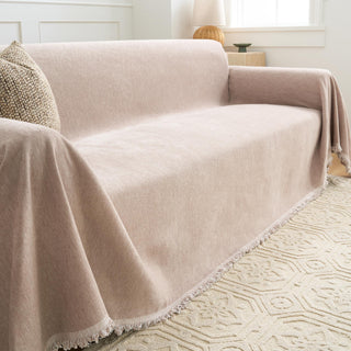 Mocha Textured Sofa Throw