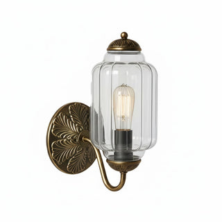 Vintage Milk Glass Wall Light With Candlestick Design