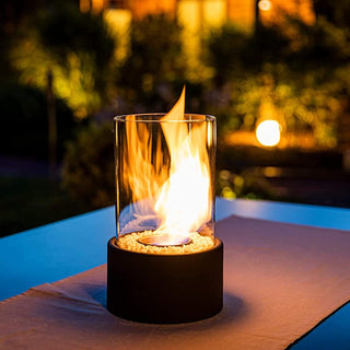 Decorative Oil Lamp with Glass Cylinder
