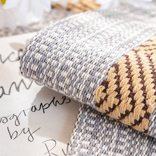 Linen Sofa Cover with Fringe