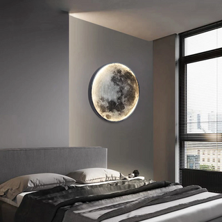 LED Moon Wall Light with Realistic 3D Moon Design